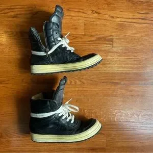 Rare rick Owen’s dunk iteration from ss2008 all white interior Rick Owens SS2008 Creatch Reverse Oreo Dunks – Justin Reed main image 3